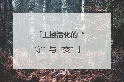 土楼活化的“守”与“变”