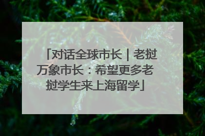 对话全球市长｜老挝万象市长：希望更多老挝学生来上海留学