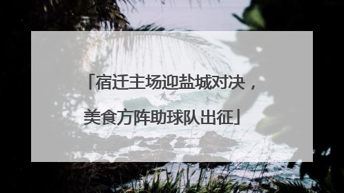 宿迁主场迎盐城对决，美食方阵助球队出征