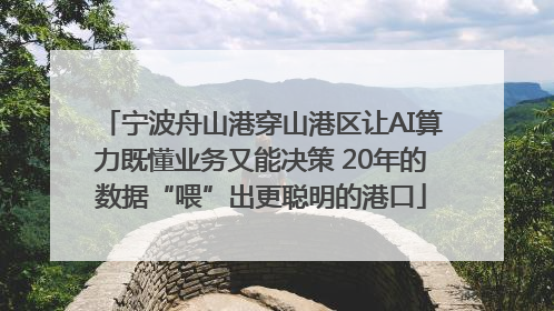 宁波舟山港穿山港区让AI算力既懂业务又能决策 20年的数据“喂”出更聪明的港口