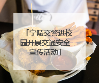 宁陵交警进校园开展交通安全宣传活动