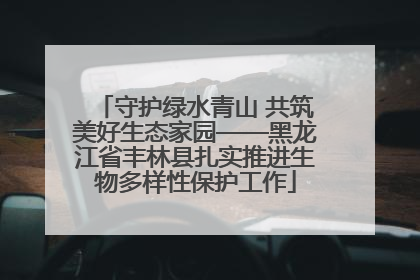 守护绿水青山 共筑美好生态家园——黑龙江省丰林县扎实推进生物多样性保护工作