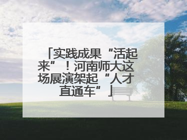 实践成果“活起来”！河南师大这场展演架起“人才直通车”
