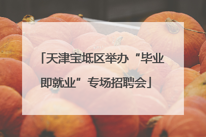 天津宝坻区举办“毕业即就业”专场招聘会