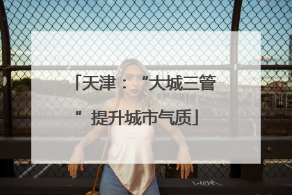 天津：“大城三管”提升城市气质
