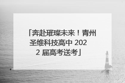 奔赴璀璨未来！青州圣维科技高中 2022 届高考送考