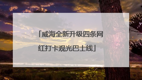 威海全新升级四条网红打卡观光巴士线