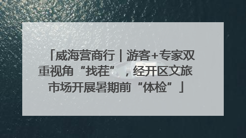 威海营商行｜游客+专家双重视角“找茬”，经开区文旅市场开展暑期前“体检”