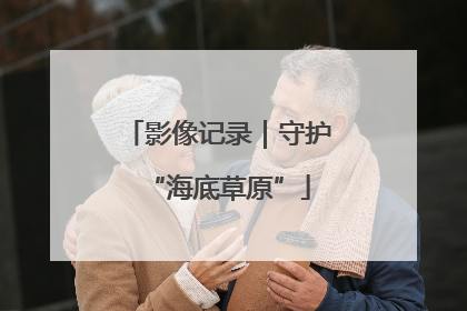 影像记录｜守护“海底草原”