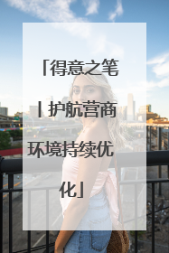 得意之笔丨护航营商环境持续优化