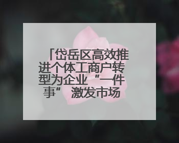 岱岳区高效推进个体工商户转型为企业“一件事” 激发市场主体新活力