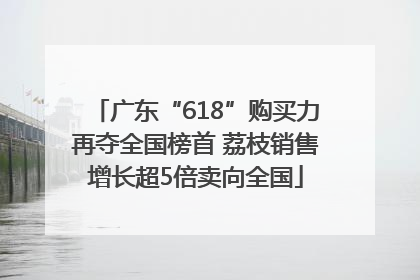 广东“618”购买力再夺全国榜首 荔枝销售增长超5倍卖向全国