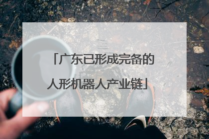 广东已形成完备的人形机器人产业链