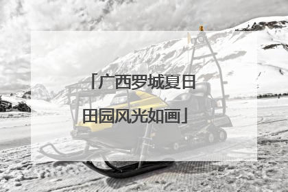 广西罗城夏日田园风光如画