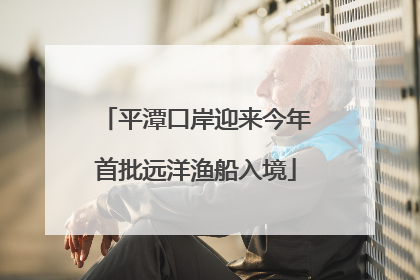 平潭口岸迎来今年首批远洋渔船入境