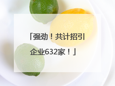 强劲！共计招引企业632家！