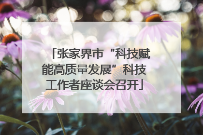 张家界市“科技赋能高质量发展”科技工作者座谈会召开