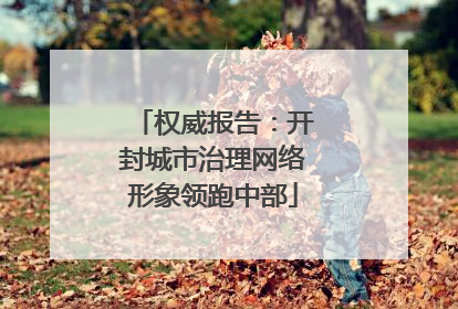 权威报告：开封城市治理网络形象领跑中部
