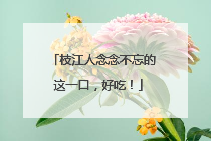 枝江人念念不忘的这一口，好吃！