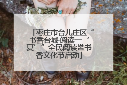枣庄市台儿庄区“书香台城·阅读一‘夏’”全民阅读暨书香文化节启动