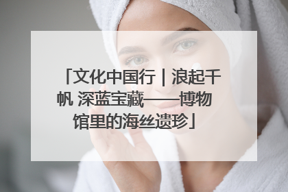 文化中国行｜浪起千帆 深蓝宝藏——博物馆里的海丝遗珍