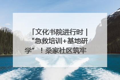 文化书院进行时｜“急救培训+基地研学”！桑家社区筑牢居民健康防线