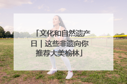 文化和自然遗产日｜这些非遗向你推荐大美榆林