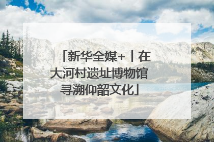 新华全媒+丨在大河村遗址博物馆寻溯仰韶文化