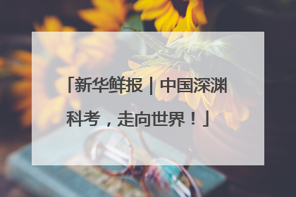 新华鲜报｜中国深渊科考，走向世界！
