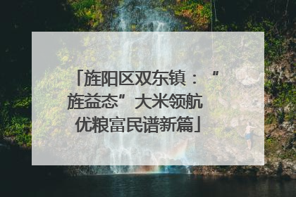 旌阳区双东镇：“旌益态”大米领航 优粮富民谱新篇