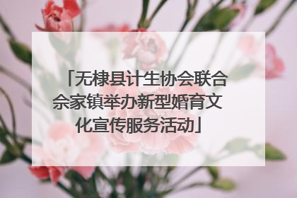 无棣县计生协会联合佘家镇举办新型婚育文化宣传服务活动