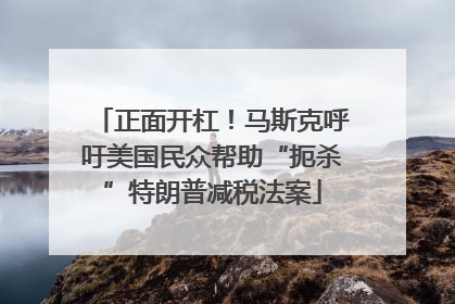 正面开杠！马斯克呼吁美国民众帮助“扼杀”特朗普减税法案
