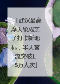 武汉最高摩天轮成亲子打卡新地标，半天客流突破1.5万人次