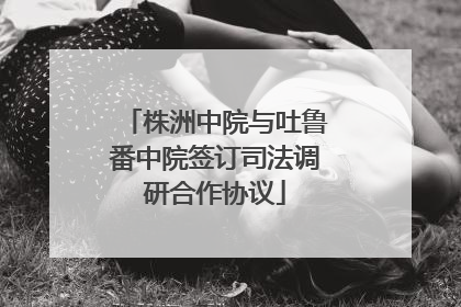 株洲中院与吐鲁番中院签订司法调研合作协议