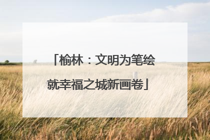榆林：文明为笔绘就幸福之城新画卷