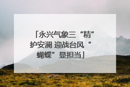 永兴气象三“精”护安澜 迎战台风“蝴蝶”显担当