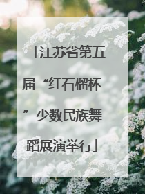 江苏省第五届“红石榴杯”少数民族舞蹈展演举行
