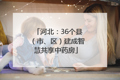 河北：36个县（市、区）建成智慧共享中药房