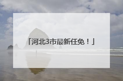 河北3市最新任免！