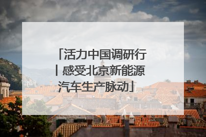 活力中国调研行丨感受北京新能源汽车生产脉动