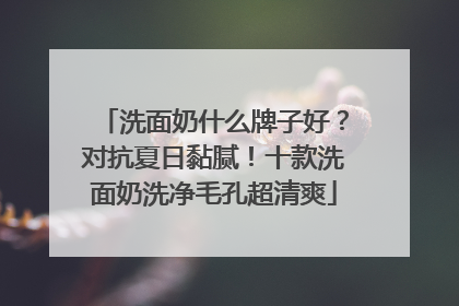 洗面奶什么牌子好？对抗夏日黏腻！十款洗面奶洗净毛孔超清爽