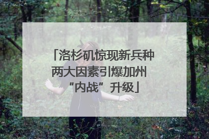 洛杉矶惊现新兵种 两大因素引爆加州“内战”升级