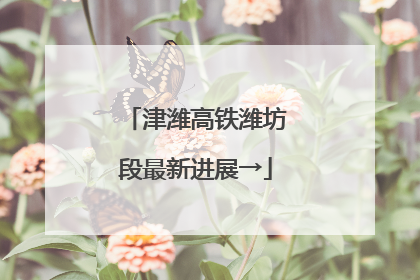 津潍高铁潍坊段最新进展→