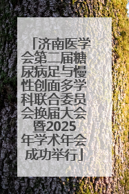 济南医学会第二届糖尿病足与慢性创面多学科联合委员会换届大会暨2025年学术年会成功举行