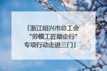浙江绍兴市总工会“劳模工匠助企行”专项行动走进三门