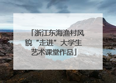 浙江东海渔村风貌“走进”大学生艺术课堂作品