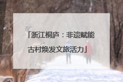 浙江桐庐：非遗赋能古村焕发文旅活力