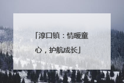 淳口镇：情暖童心，护航成长