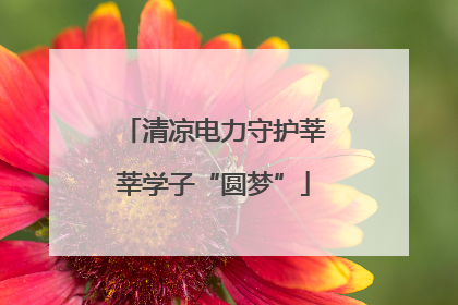 清凉电力守护莘莘学子“圆梦”