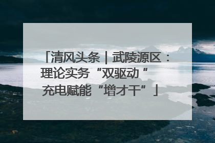 清风头条｜武陵源区：理论实务“双驱动 ” 充电赋能“增才干”